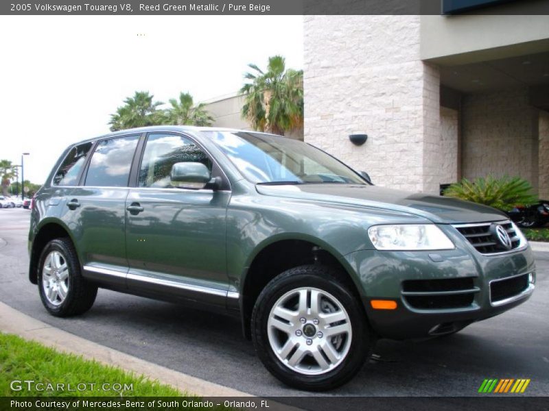 Reed Green Metallic / Pure Beige 2005 Volkswagen Touareg V8