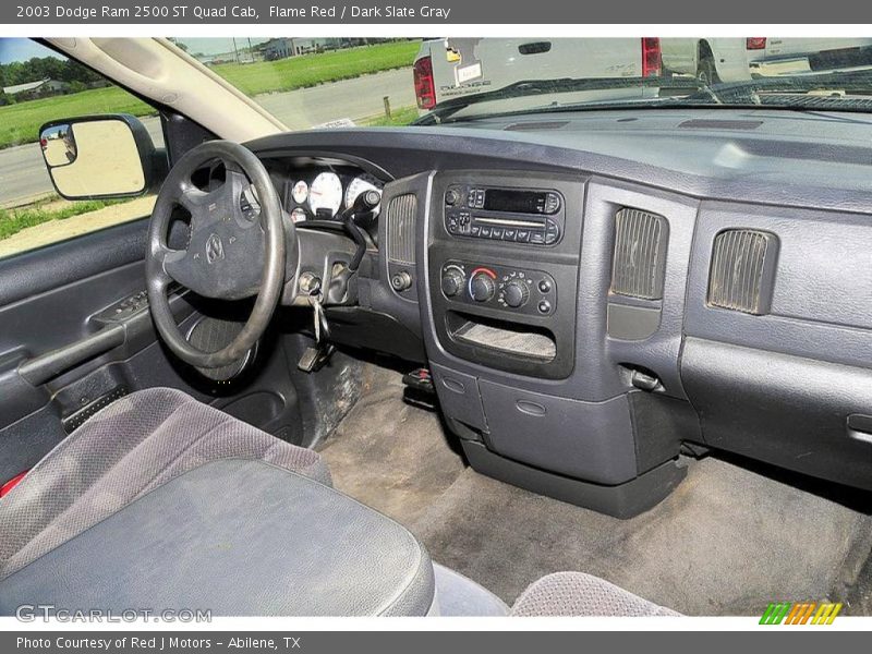 Flame Red / Dark Slate Gray 2003 Dodge Ram 2500 ST Quad Cab