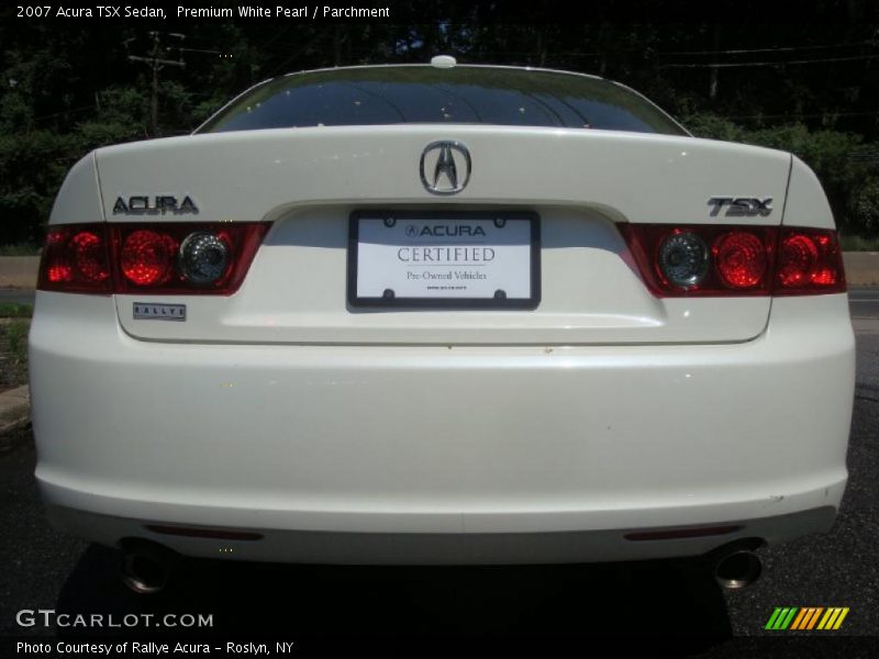 Premium White Pearl / Parchment 2007 Acura TSX Sedan