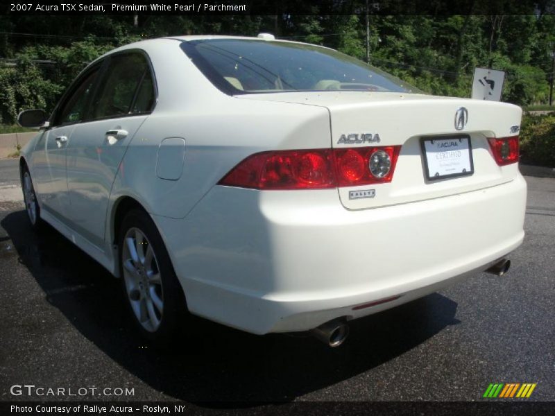 Premium White Pearl / Parchment 2007 Acura TSX Sedan