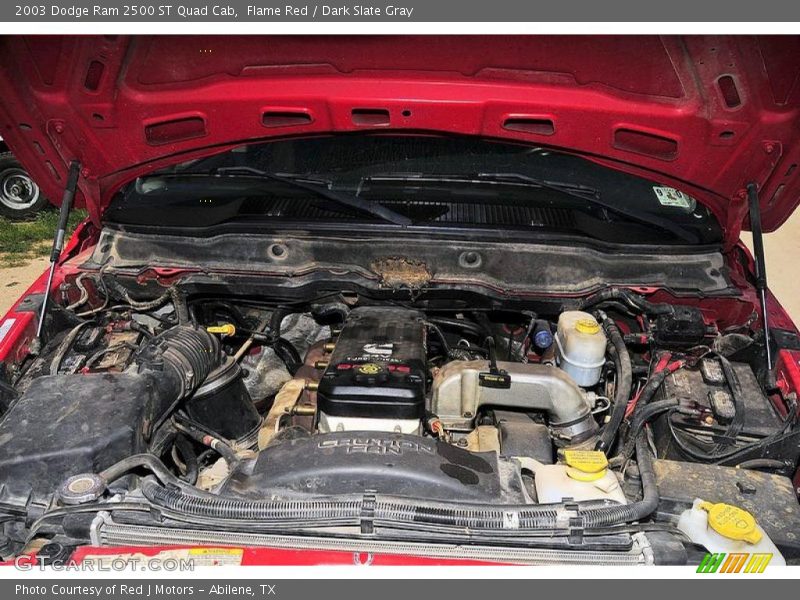 Flame Red / Dark Slate Gray 2003 Dodge Ram 2500 ST Quad Cab