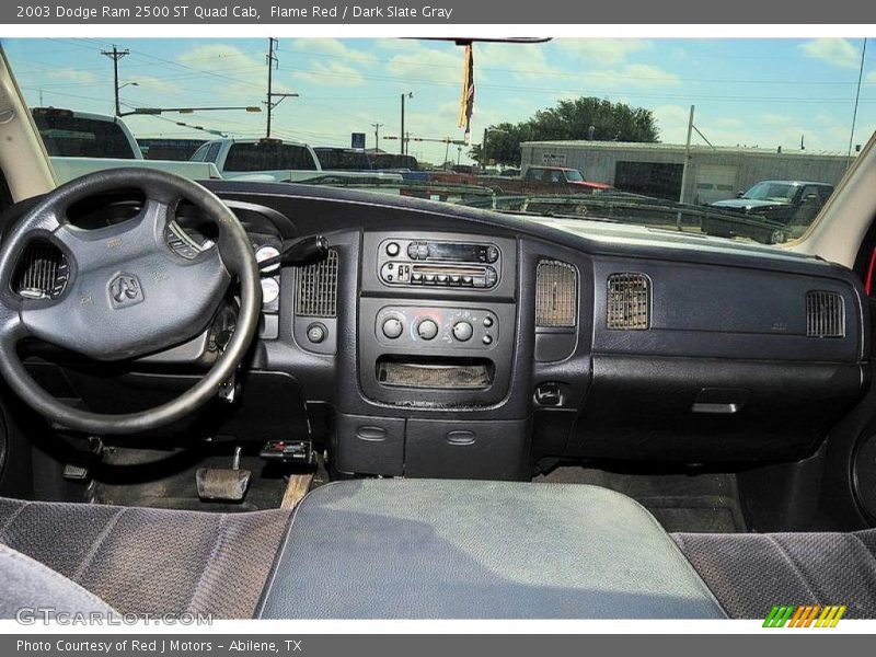Flame Red / Dark Slate Gray 2003 Dodge Ram 2500 ST Quad Cab