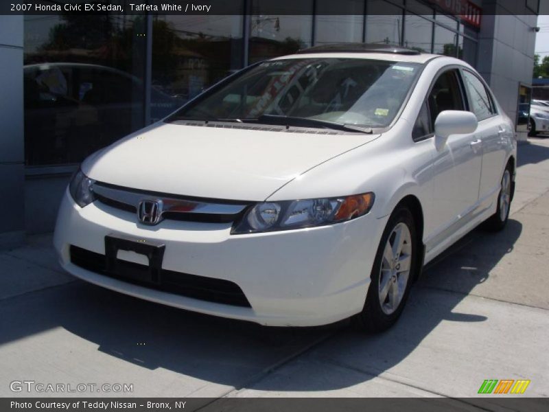 Taffeta White / Ivory 2007 Honda Civic EX Sedan
