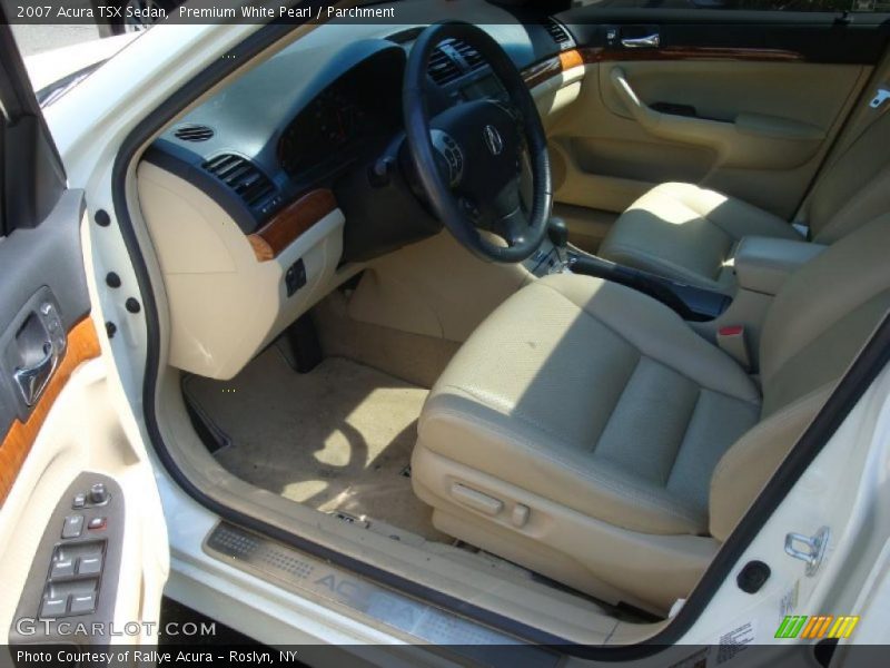 Premium White Pearl / Parchment 2007 Acura TSX Sedan