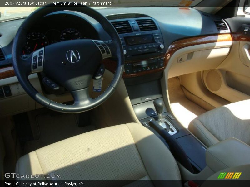 Premium White Pearl / Parchment 2007 Acura TSX Sedan