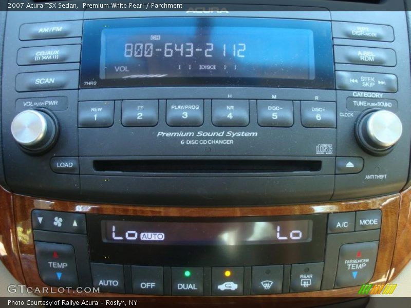 Premium White Pearl / Parchment 2007 Acura TSX Sedan