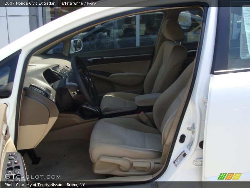 Taffeta White / Ivory 2007 Honda Civic EX Sedan