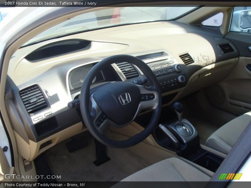 Taffeta White / Ivory 2007 Honda Civic EX Sedan