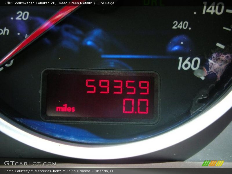 Reed Green Metallic / Pure Beige 2005 Volkswagen Touareg V8