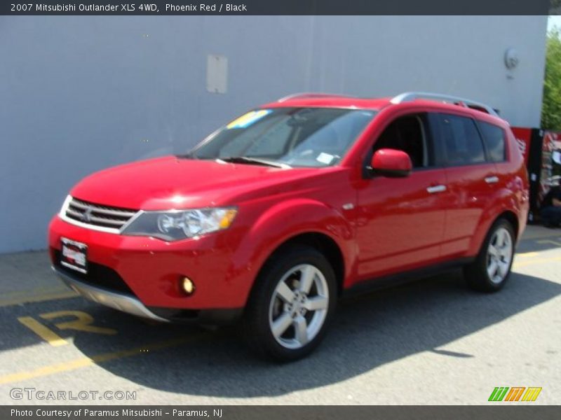 Phoenix Red / Black 2007 Mitsubishi Outlander XLS 4WD