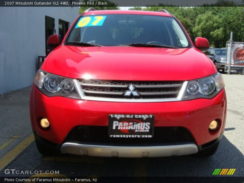 Phoenix Red / Black 2007 Mitsubishi Outlander XLS 4WD
