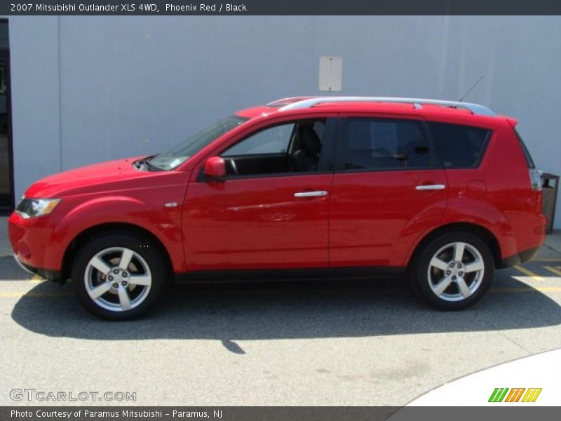 Phoenix Red / Black 2007 Mitsubishi Outlander XLS 4WD