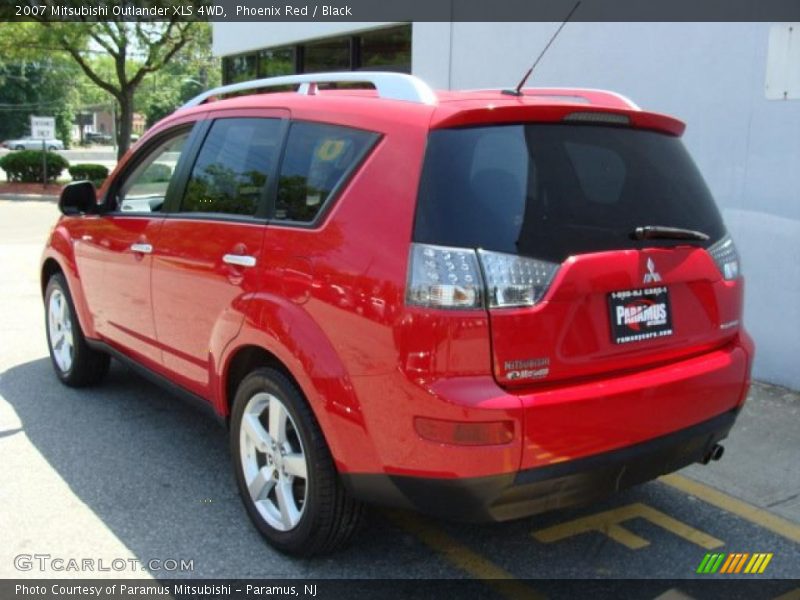 Phoenix Red / Black 2007 Mitsubishi Outlander XLS 4WD
