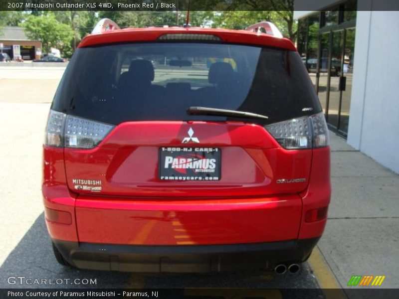 Phoenix Red / Black 2007 Mitsubishi Outlander XLS 4WD