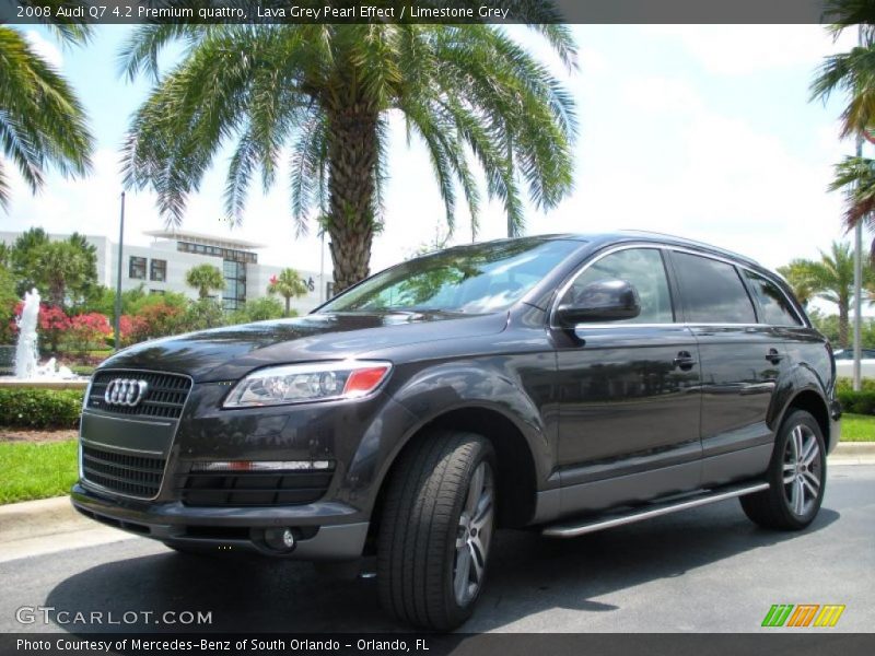 Lava Grey Pearl Effect / Limestone Grey 2008 Audi Q7 4.2 Premium quattro