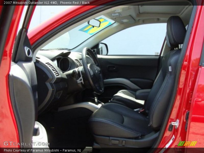 Phoenix Red / Black 2007 Mitsubishi Outlander XLS 4WD