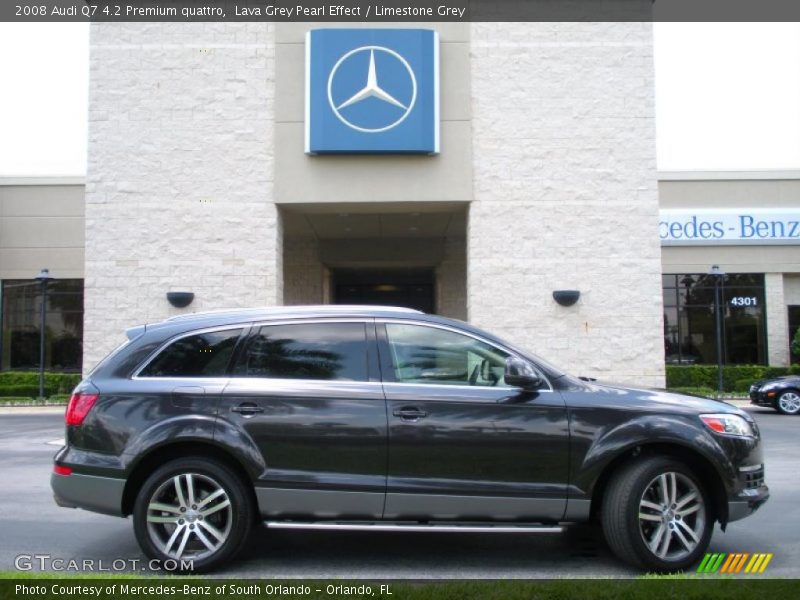Lava Grey Pearl Effect / Limestone Grey 2008 Audi Q7 4.2 Premium quattro