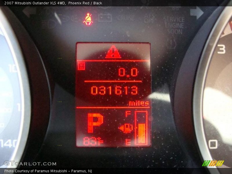 Phoenix Red / Black 2007 Mitsubishi Outlander XLS 4WD