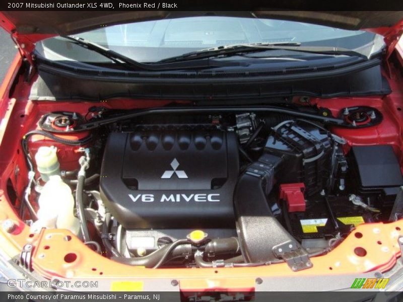 Phoenix Red / Black 2007 Mitsubishi Outlander XLS 4WD