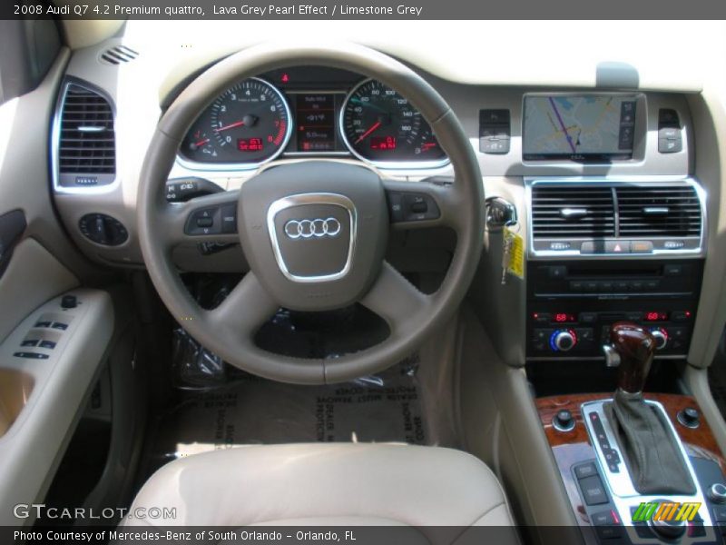 Lava Grey Pearl Effect / Limestone Grey 2008 Audi Q7 4.2 Premium quattro