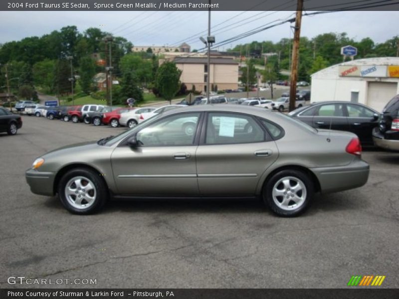 Spruce Green Metallic / Medium Parchment 2004 Ford Taurus SE Sedan