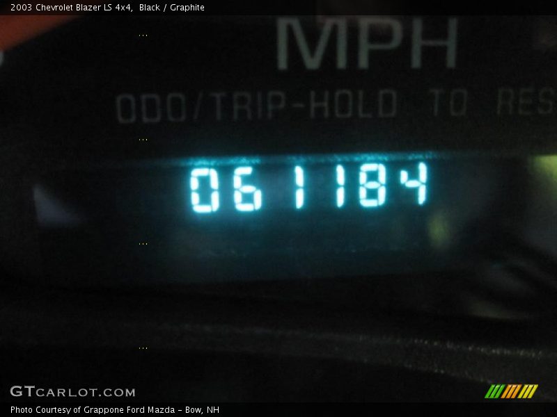 Black / Graphite 2003 Chevrolet Blazer LS 4x4