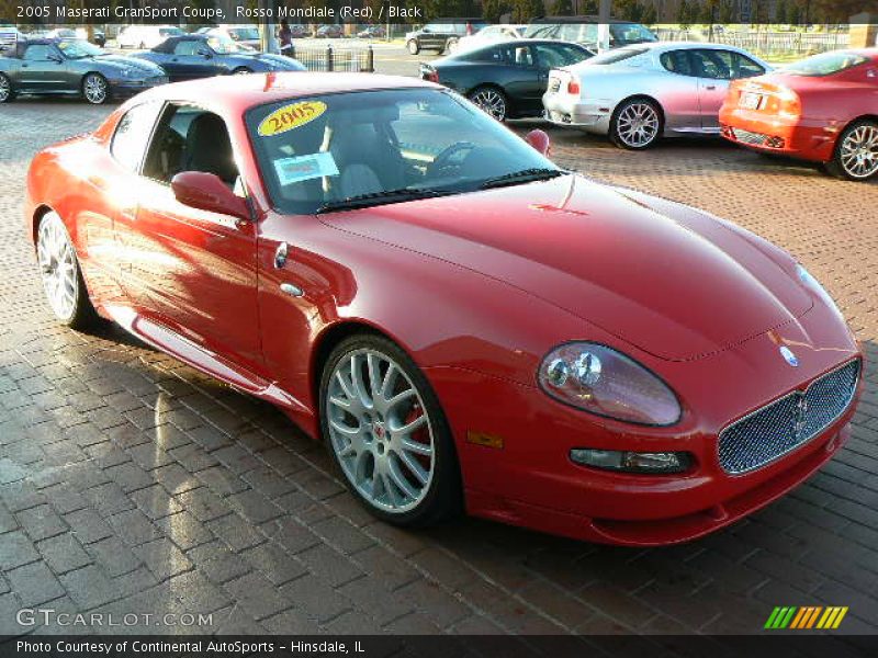 Rosso Mondiale (Red) / Black 2005 Maserati GranSport Coupe