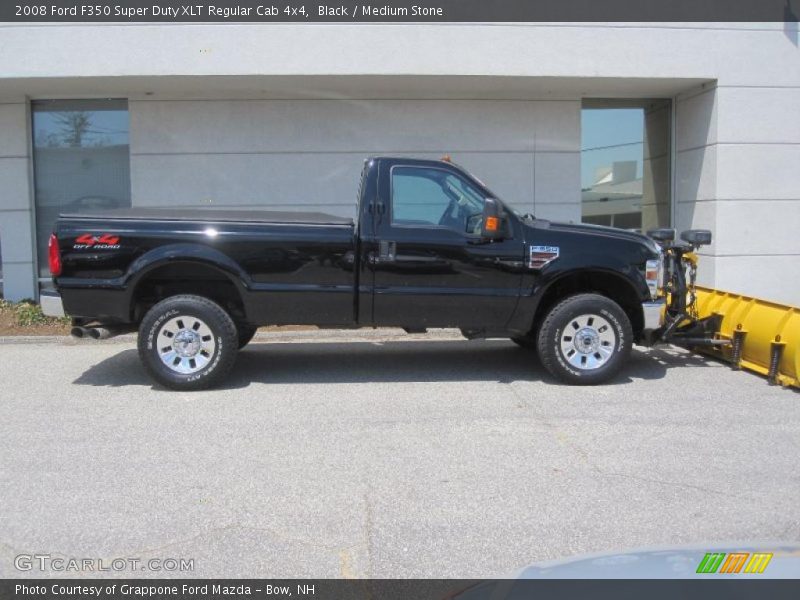 Black / Medium Stone 2008 Ford F350 Super Duty XLT Regular Cab 4x4