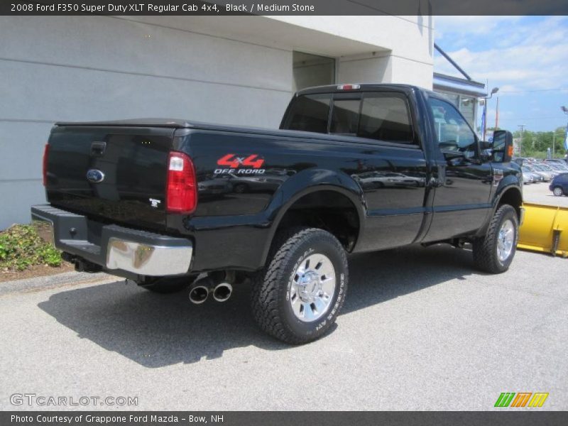 Black / Medium Stone 2008 Ford F350 Super Duty XLT Regular Cab 4x4