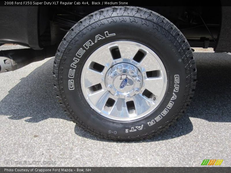 Black / Medium Stone 2008 Ford F350 Super Duty XLT Regular Cab 4x4