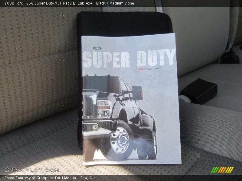Black / Medium Stone 2008 Ford F350 Super Duty XLT Regular Cab 4x4