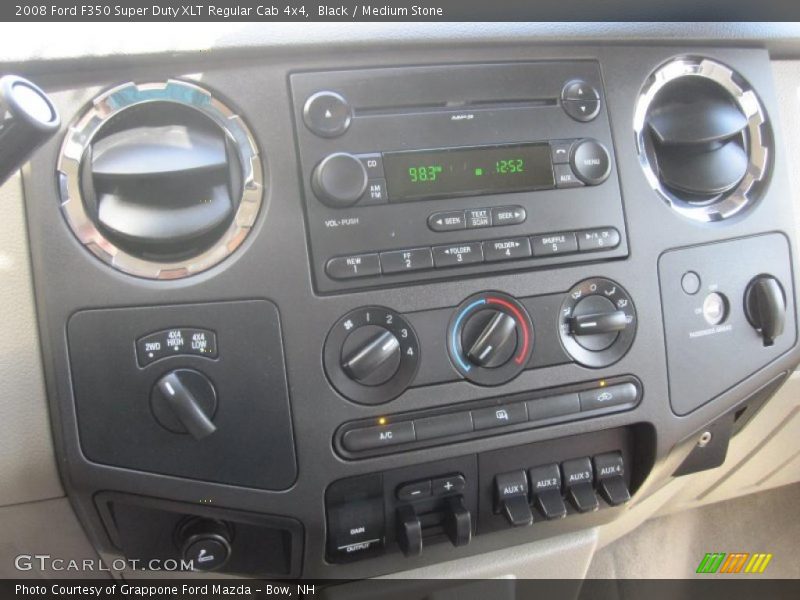 Black / Medium Stone 2008 Ford F350 Super Duty XLT Regular Cab 4x4