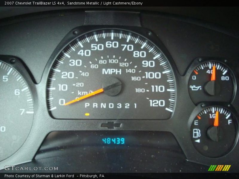 Sandstone Metallic / Light Cashmere/Ebony 2007 Chevrolet TrailBlazer LS 4x4