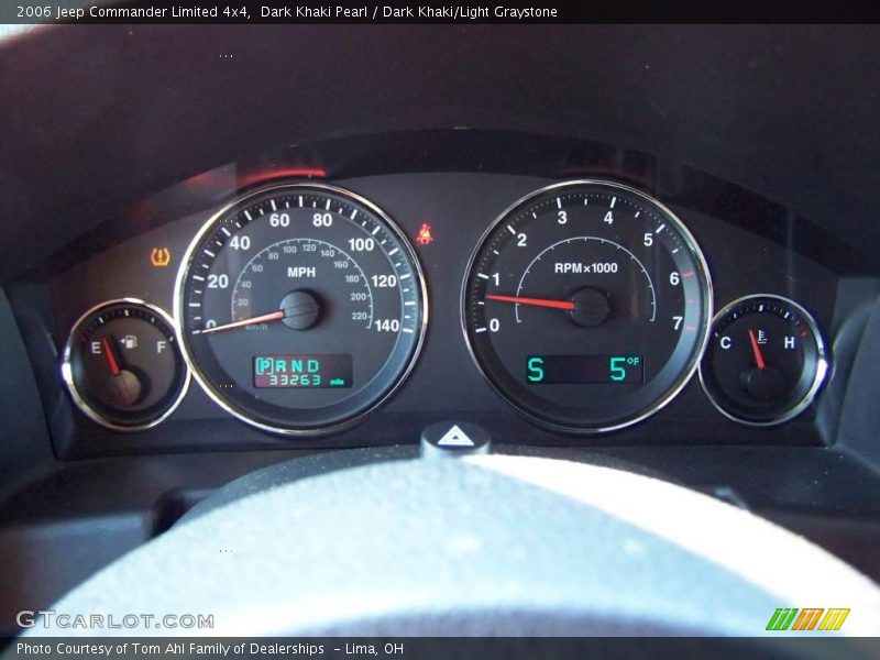 Dark Khaki Pearl / Dark Khaki/Light Graystone 2006 Jeep Commander Limited 4x4