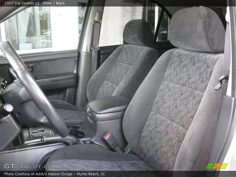 Silver / Black 2007 Kia Sorento LX