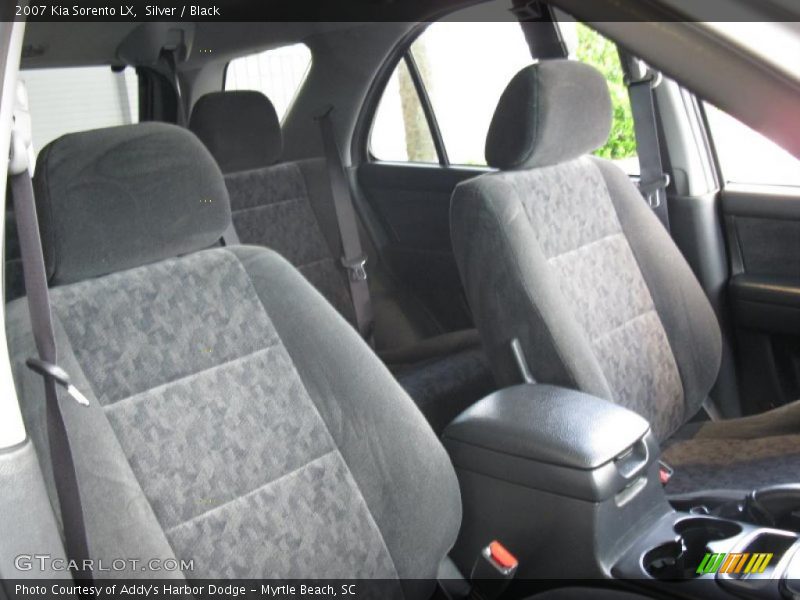 Silver / Black 2007 Kia Sorento LX