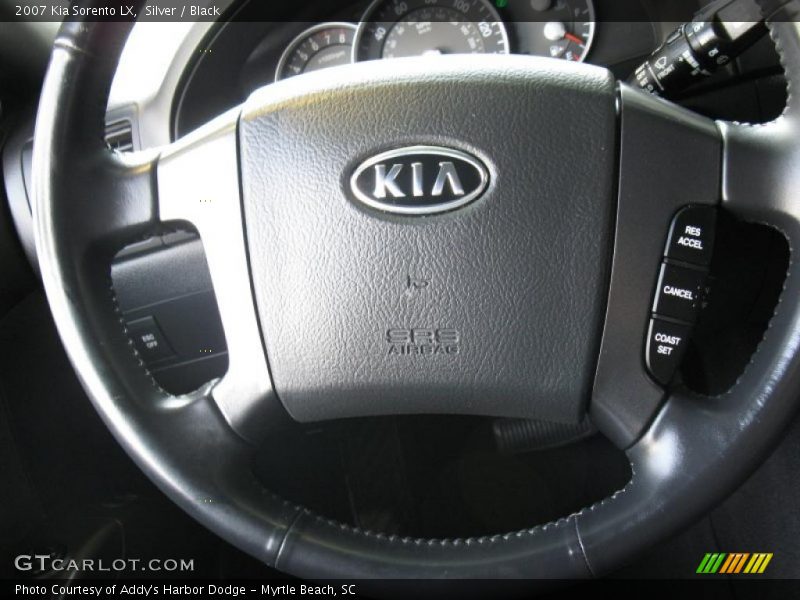 Silver / Black 2007 Kia Sorento LX