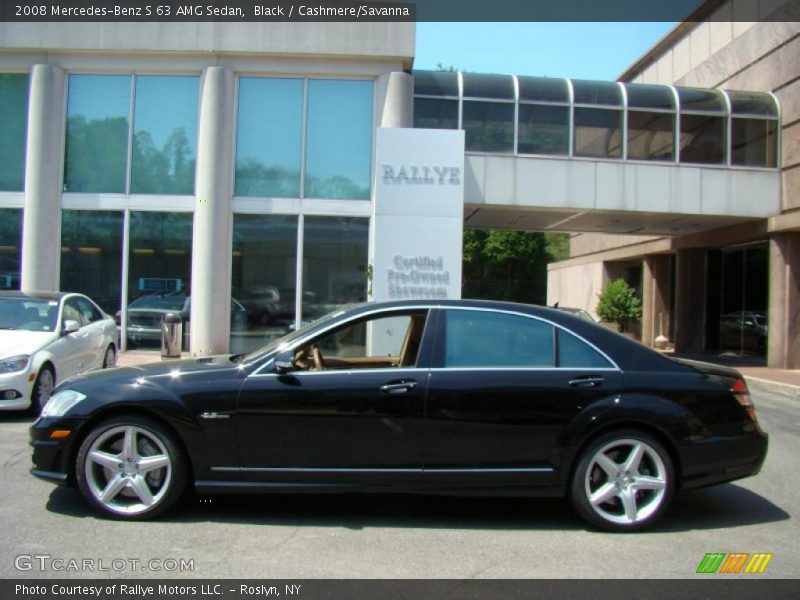Black / Cashmere/Savanna 2008 Mercedes-Benz S 63 AMG Sedan