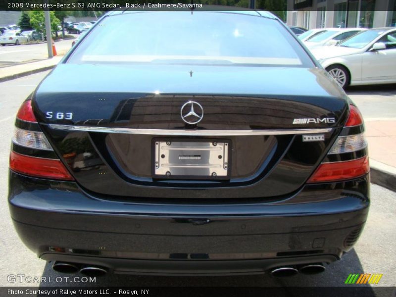 Black / Cashmere/Savanna 2008 Mercedes-Benz S 63 AMG Sedan