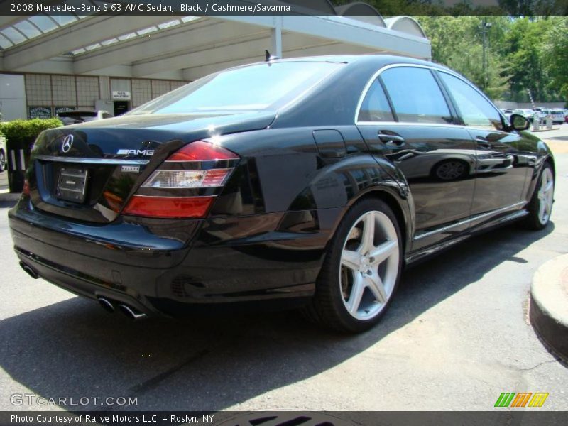 Black / Cashmere/Savanna 2008 Mercedes-Benz S 63 AMG Sedan