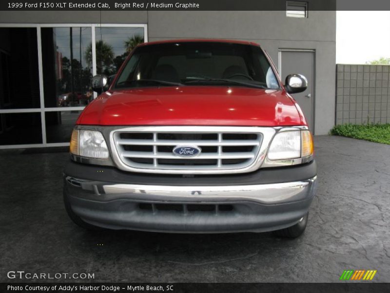 Bright Red / Medium Graphite 1999 Ford F150 XLT Extended Cab
