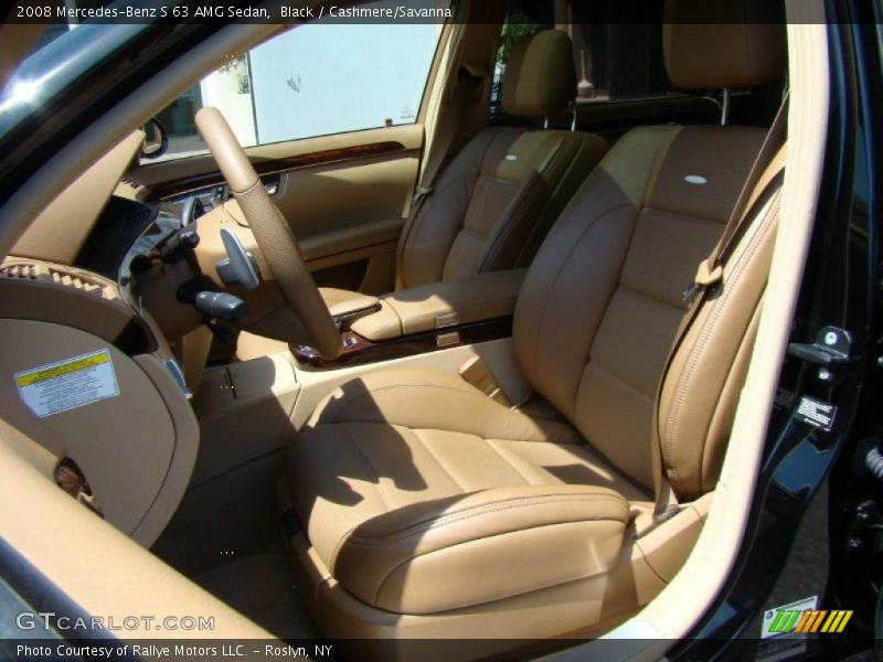 Black / Cashmere/Savanna 2008 Mercedes-Benz S 63 AMG Sedan