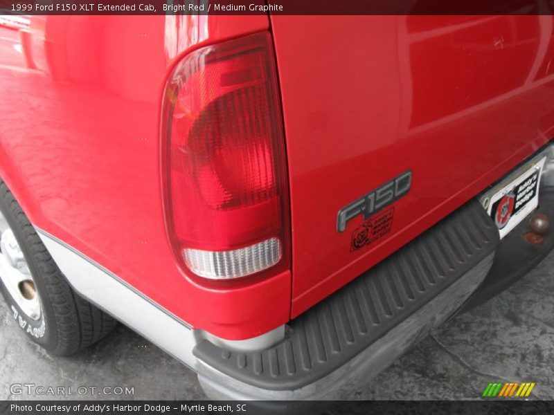 Bright Red / Medium Graphite 1999 Ford F150 XLT Extended Cab