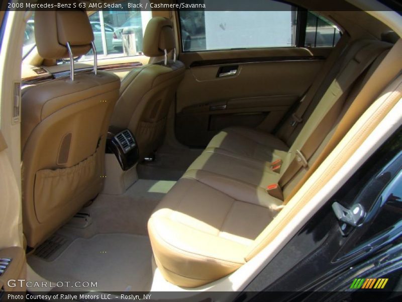 Black / Cashmere/Savanna 2008 Mercedes-Benz S 63 AMG Sedan
