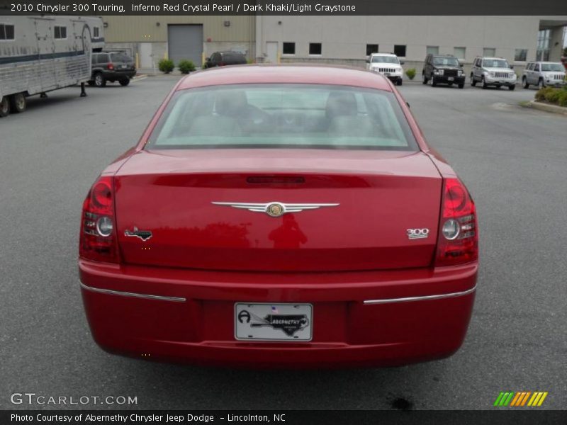 Inferno Red Crystal Pearl / Dark Khaki/Light Graystone 2010 Chrysler 300 Touring