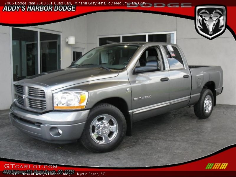 Mineral Gray Metallic / Medium Slate Gray 2006 Dodge Ram 2500 SLT Quad Cab