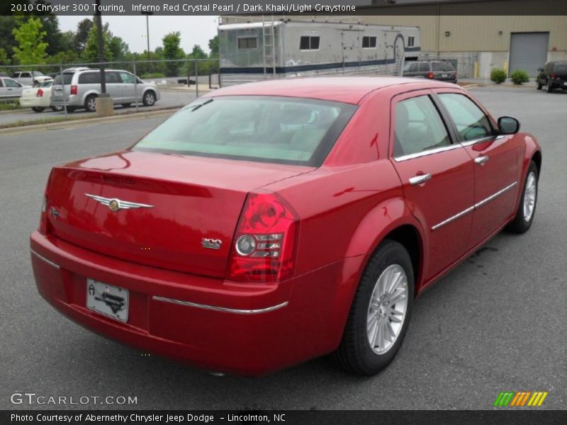 Inferno Red Crystal Pearl / Dark Khaki/Light Graystone 2010 Chrysler 300 Touring