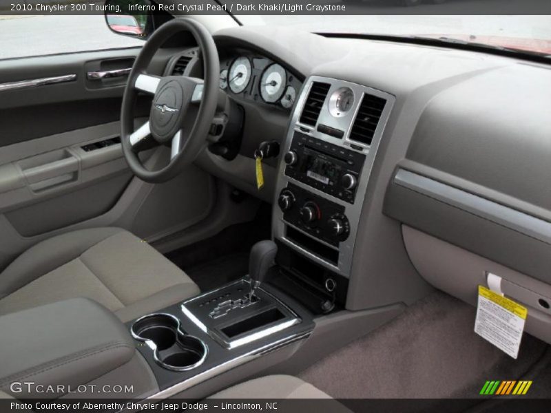 Inferno Red Crystal Pearl / Dark Khaki/Light Graystone 2010 Chrysler 300 Touring