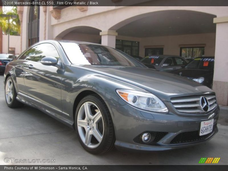 Flint Grey Metallic / Black 2008 Mercedes-Benz CL 550