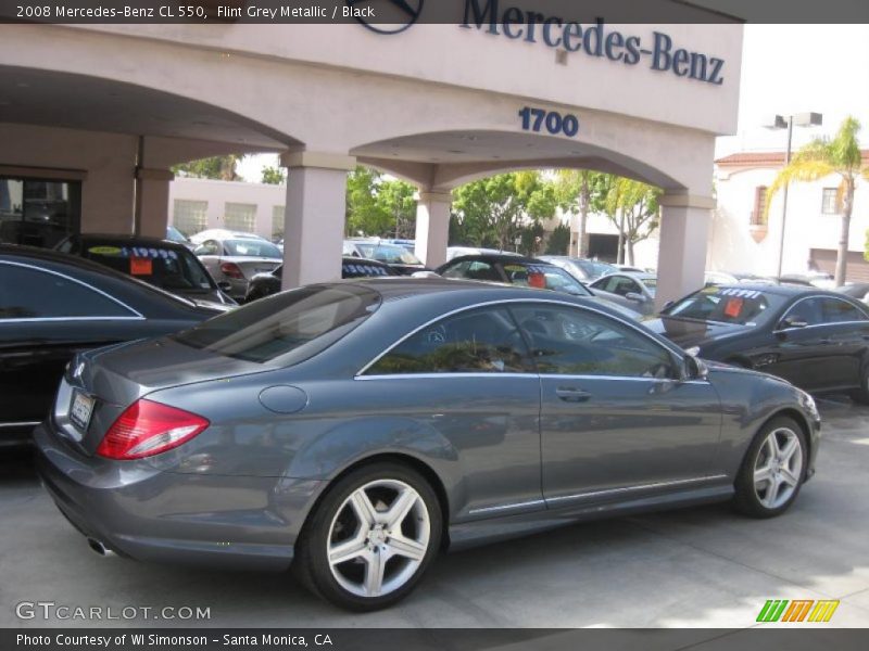 Flint Grey Metallic / Black 2008 Mercedes-Benz CL 550